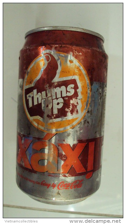 Vietnam Viet Nam Coca Cola Thumb Up Empty Can - Opened At Bottom / RARE - Cannettes