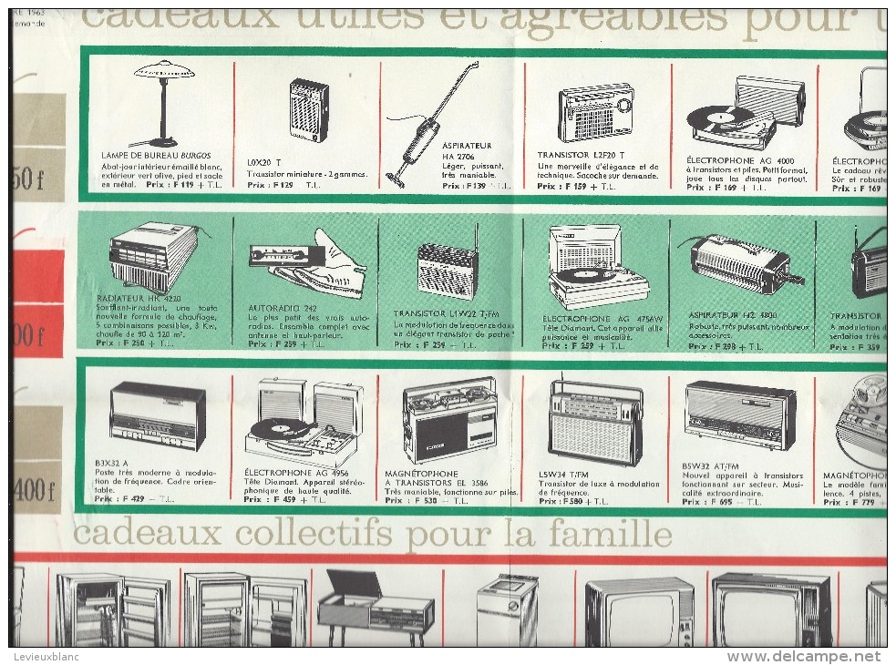 Prospectus Catalogue/ Un Cadeau PHILIPS Fait Toujours Plaisir/ Electro-ménager/1963     CAT66 - Cataloghi