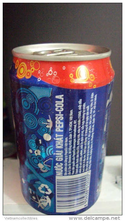 Vietnam Viet Nam Pepsi 330ml Empty Can - New Year Design / Opened At Bottom - Cannettes