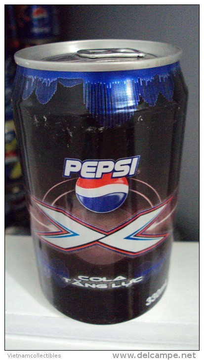 Vietnam Viet Nam Pepsi 330ml Empty Can - Enery Drink / Opened At Bottom - Cannettes