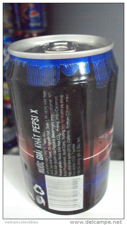 Vietnam Viet Nam Pepsi 330ml Empty Can - Enery Drink / Opened At Bottom - Cannettes
