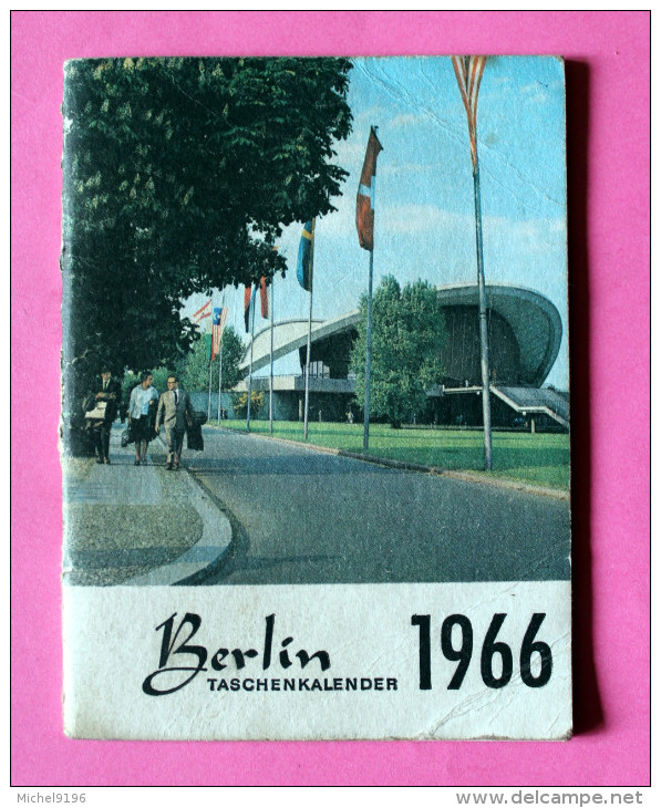 Calendrier Dépliant Sur 12 Pages De BERLIN 1966 - Kleinformat : 1961-70