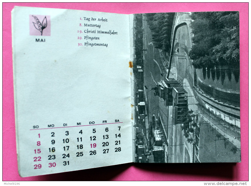 Calendrier Dépliant Sur 12 Pages De BERLIN 1966 - Petit Format : 1961-70