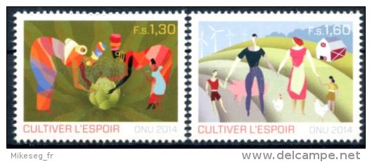 ONU Genève 2014 - Agriculture Familiale - Cultiver L'espoir ** MNH PF - Nuovi