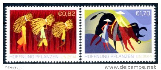 ONU Vienne 2014 - Agriculture Familiale - Hoffnung Pflanzen ** - Unused Stamps