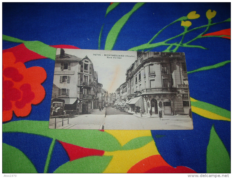 CARTE POSTALE ANCIENNE CIRCULEE DATE ?. / 34714 - MONTBELIARD RUE CUVIER / ANIMEE - Montbéliard