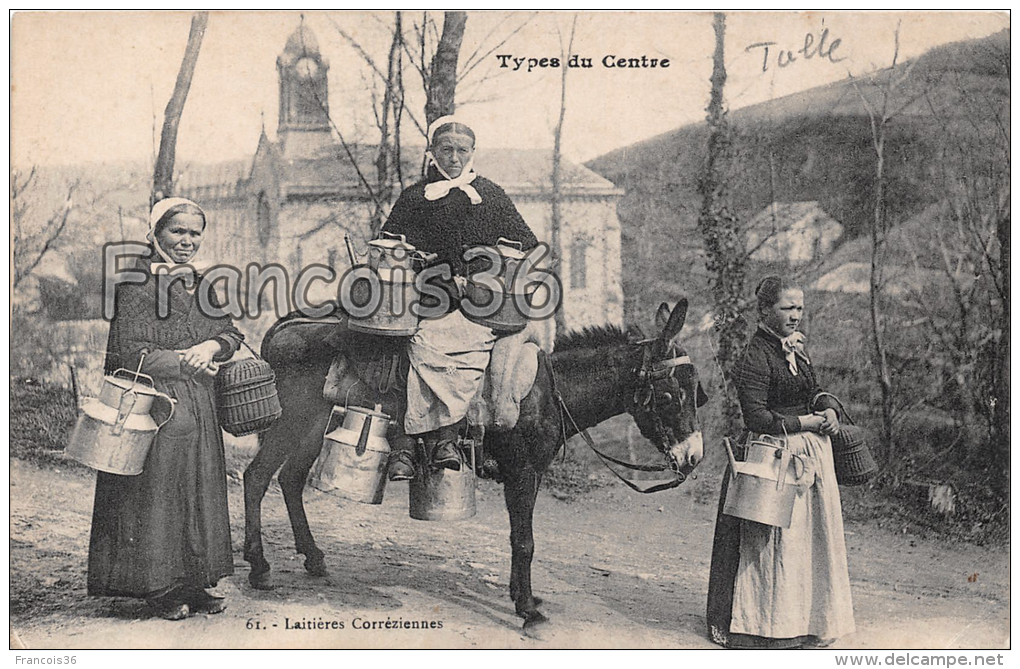 19 - Tulle - Type Du Centre - Laitières Corrèziennes - écrite - Animée - TBE Très Bon état - Tulle