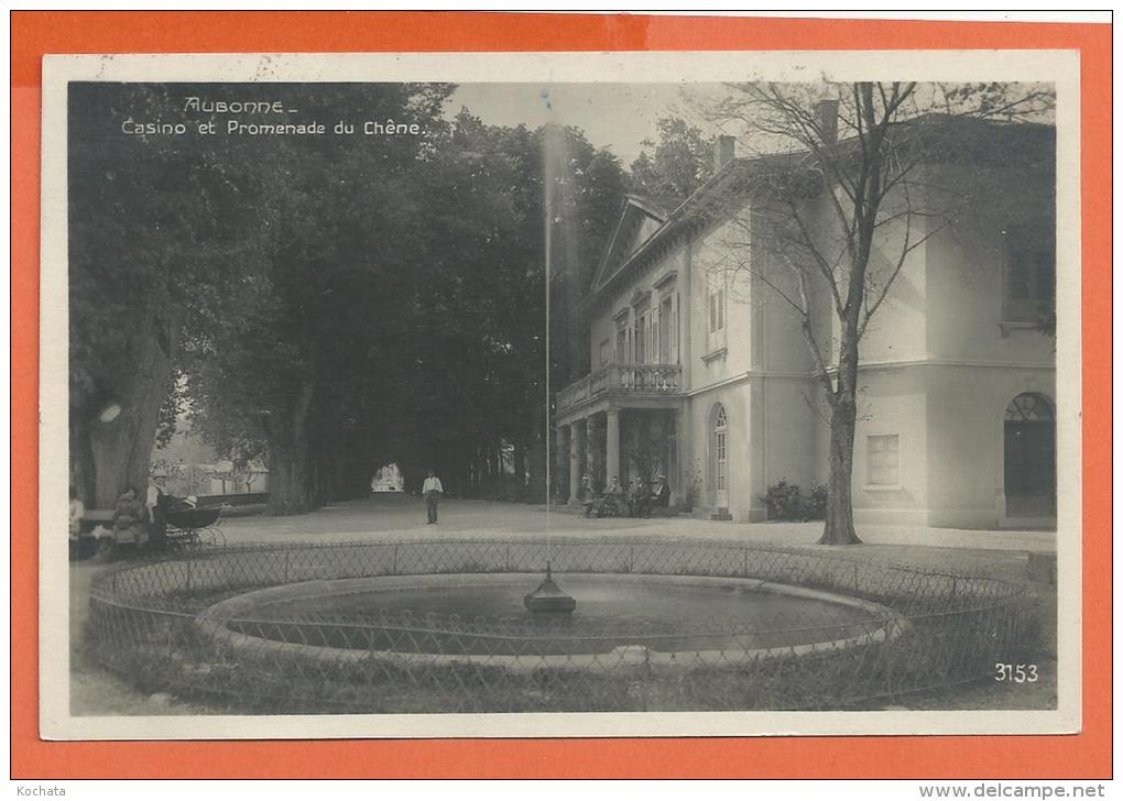 N14/499, Aubonne , Casino, Esplanade, Promenade Du Chêne, Animée, Circulée 1930 - Aubonne