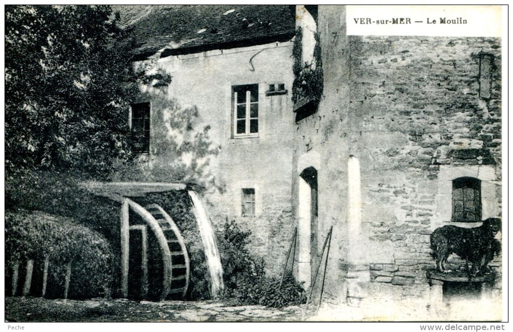 N°38772 -cpa Ver Sur Mer -le Moulin- - Wassermühlen