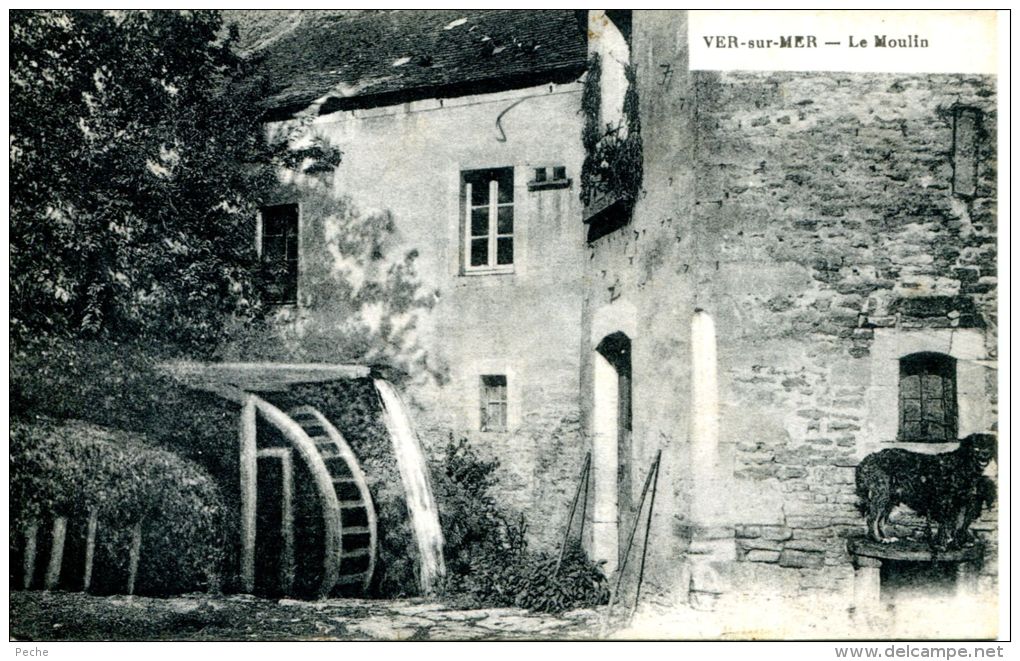 N°38772 -cpa Ver Sur Mer -le Moulin- - Molinos De Agua