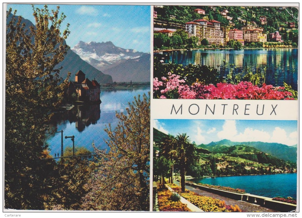 SUISSE,HELVETIA,SWISS,SWI TZERLAND,SVIZZERA,SCHWEIZ ,VAUD,MONTREUX IL YA 50 ANS ,photo Montage - Montreux