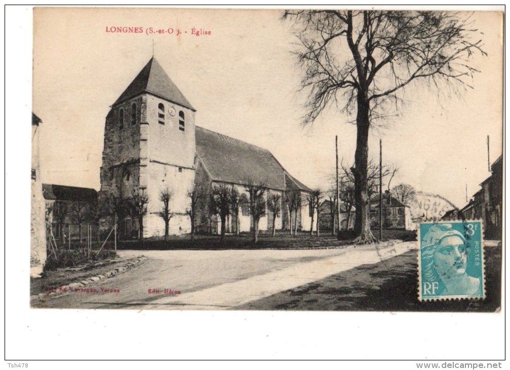 78------LONGNES---église--voir 2 Scans - Other & Unclassified