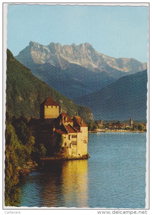 SUISSE,SWITZERLAND,SCHWEIZ,SVIZZERA,HELVETIA,SWISS ,veytaux,riviera Pays D'enhaut,chateau Chillon,forteresse Moyenageuse - Veytaux