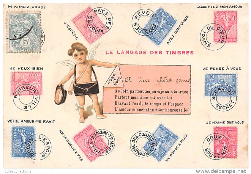 Thème Langage: :   Langage Du Timbres    (voir Scan) - Timbres (représentations)