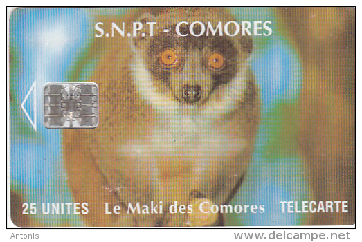 COMOROS ISL. - Maki(no Moreno Logo, No CN), Chip SC7, Used - Comoros
