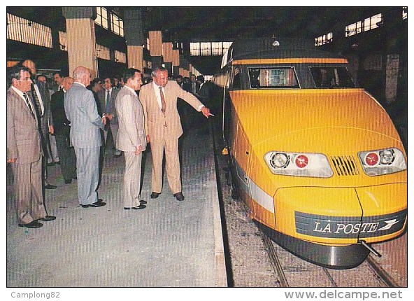 Scan10 : La Poste - "TGV  POSTAL"  Série De 6 Cartes 1984 (voir Description) - Eisenbahnen