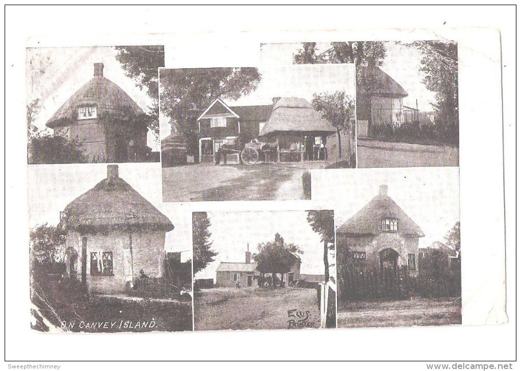 CANVEY ISLAND MULTIVIEW WORN USED 1904 NR SOUTH BENFLEET ESSEX - Andere & Zonder Classificatie