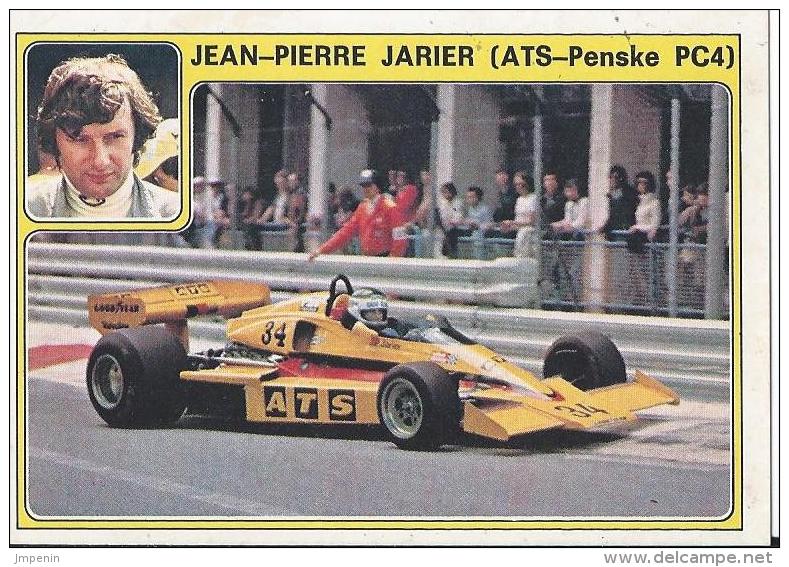Autocollant Années 70  F1 Jean-pierre Jarier Ats-penske Pc4 Panini - Car Racing - F1