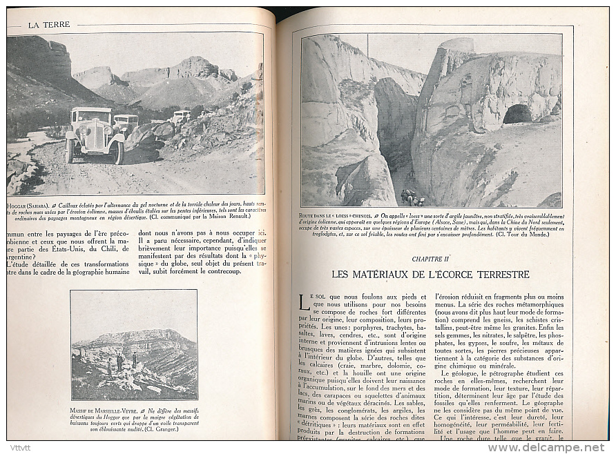 LA TERRE, Encyclopédie Par L'Image (1949), Librairie Hachette, 64 Pages, Sommaire Détaillé Dans Les Scans, TBE - Geografia