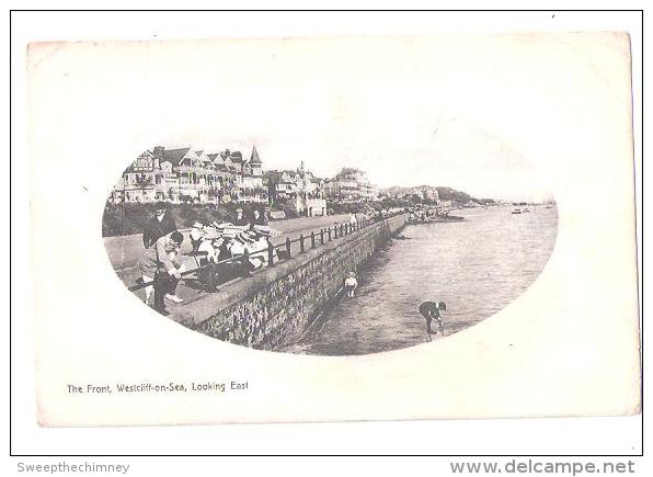 THE FRONT  WESTCLIFF ON SEA LOOKIG EAST ESSEX USED 1913 AHJ SERIES - Southend, Westcliff & Leigh