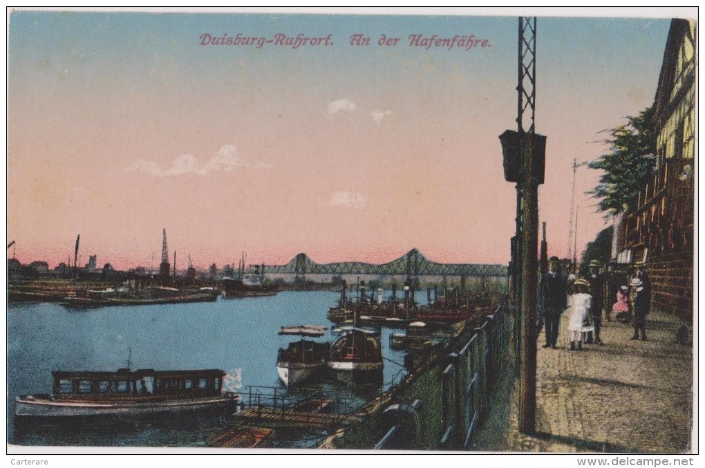 ALLEMAGNE,GERMANY,DEUTSCH LAND,Rhénanie Du Nord Westphalie,DUISBURG,DUISB OURG,RUHRORT,port,sur Le Rhin,rare - Duisburg