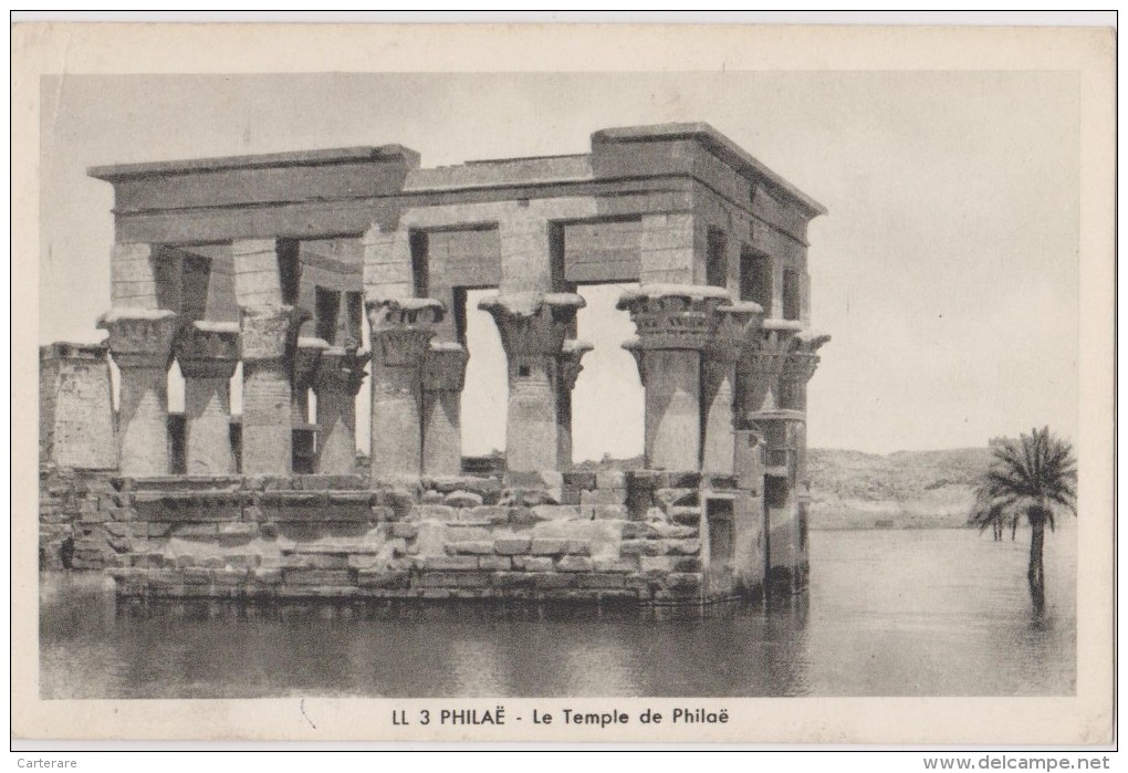 AFRIQUE,AFRICA,EGYPTE,EGY PT,prés Mer Rouge,TEMPLE DE PHILAE SOUS LES EAUX DU NIL,ASSOUAN,rare - Other & Unclassified