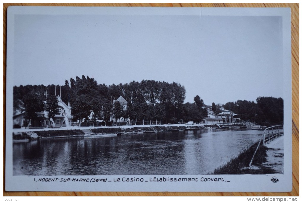 94 : Nogent-sur-Marne - Le Casino - L'Etablissement Convert - Coll. Chocolat De Royat - (n°2498) - Nogent Sur Marne