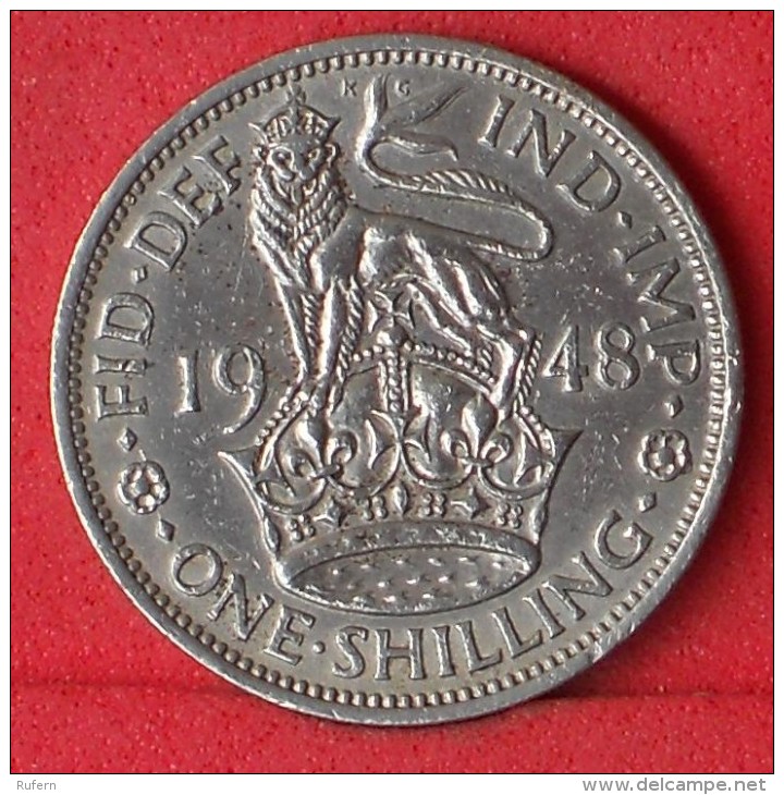 GREAT BRITAIN  1  SHILLINGS  1948   KM# 863  -    (Nº08121) - I. 1 Shilling