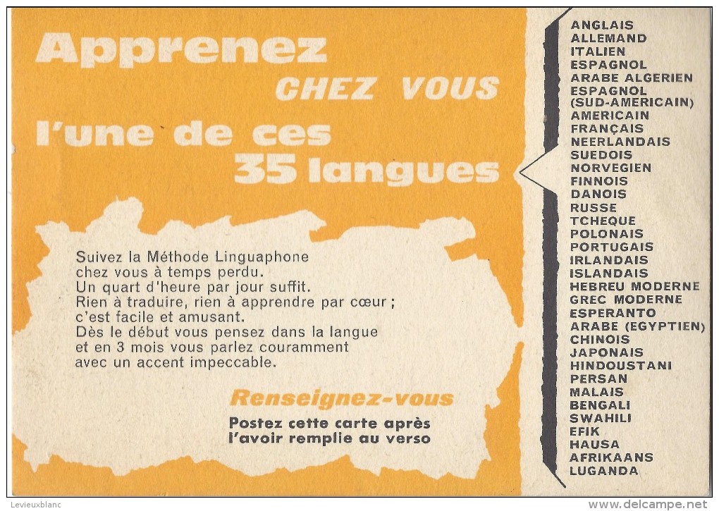 Carte Postale /Demande De Renseignements / Linguaphone  / Vers 1960-1965       VP651 - Non Classés