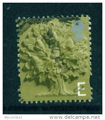 GREAT BRITAIN (ENGLAND) -  2001 To 2002  Oak Tree  'E'  Used As Scan - England