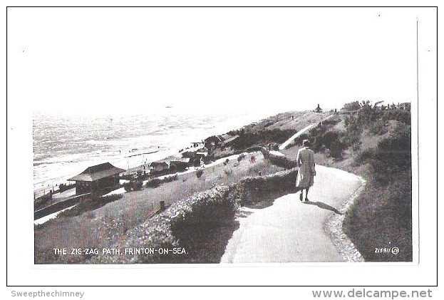 THE ZIG ZAG PATH FRINTON ON SEA UNUSED POSTCARD ESSEX - Otros & Sin Clasificación