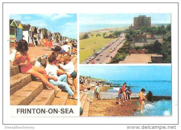 FRINTON ON SEA MULTIVIEW UNUSED POSTCARD ESSEX COLOURMASTER - Altri & Non Classificati