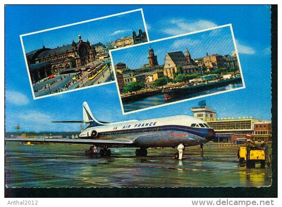 Airport Frankfurt Aeroporto Air France Champagne Caravelle ? 5.11.1960 - Aerodrome