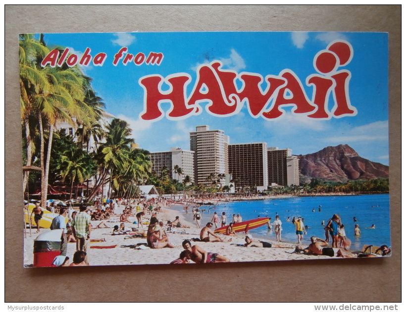 37040 PC: USA: HI  HAWAII: OAHU: Having Fun & Sun In WAIKIKI, Hawaii. - Oahu