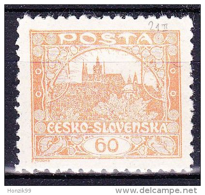 ** Tchécoslovaquie 1918 Mi 20 (Yv 17) Dentelé 9 1/2 - Dentelé Privé, (MNH) - Neufs