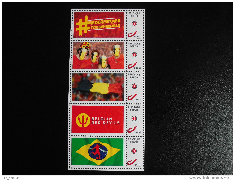 België Belgium 2014 - My Stamps Voetbal Rode Duivels / Football Soccer Belgian Red Devils - FIFA World Cup 2014 Brasil - Other & Unclassified