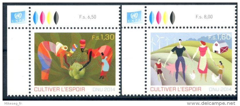ONU Vienne 2014 - Agriculture Familiale - Hoffnung Pflanzen ** - Unused Stamps