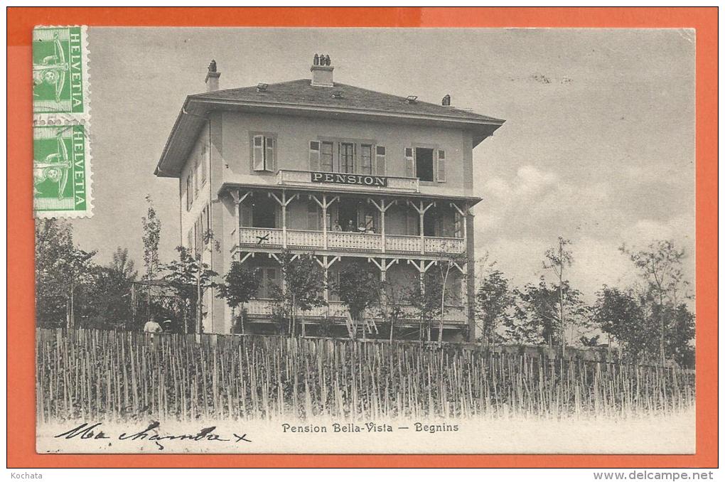 N14/519, Begnins, Pension Bella - Vista, Circulée 1908 - Begnins