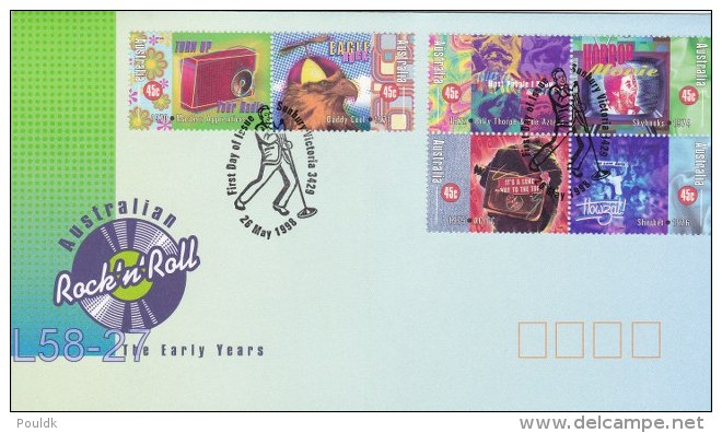 Australia FDC: 1998 Rock'n'Roll - The Early Years  (L58-27) - FDC