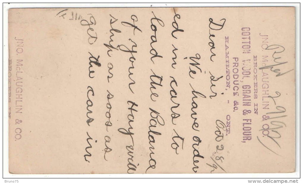 CANADA - Entier Postal - Postal Stationery - One Cent - 1892 - 1860-1899 Règne De Victoria