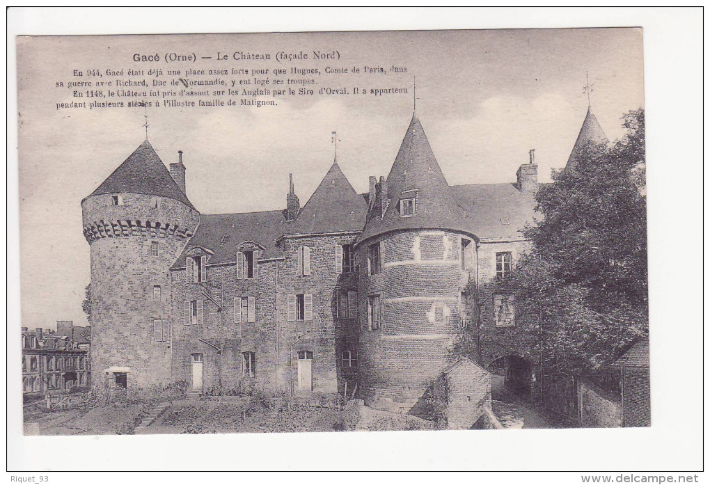 Gacé - Le Château (façade Nord) - Gace