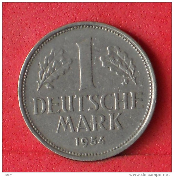 GERMANY FEDERAL REPUBLIC  1  MARK  1954 D   KM# 110  -    (Nº08148) - 1 Mark