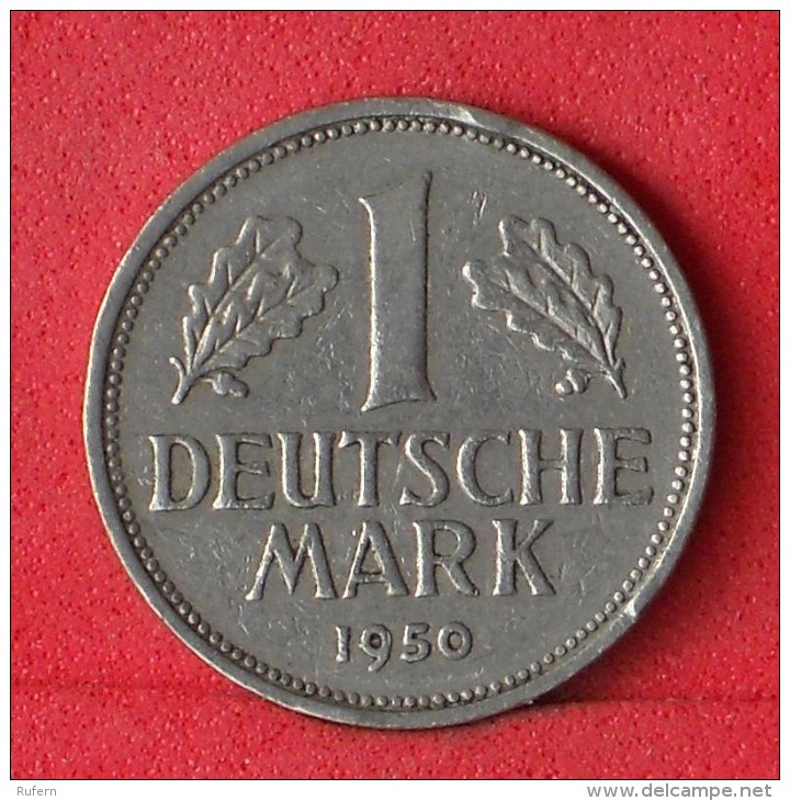 GERMANY FEDERAL REPUBLIC  1  MARK  1950 J   KM# 110  -    (Nº08154) - 1 Mark
