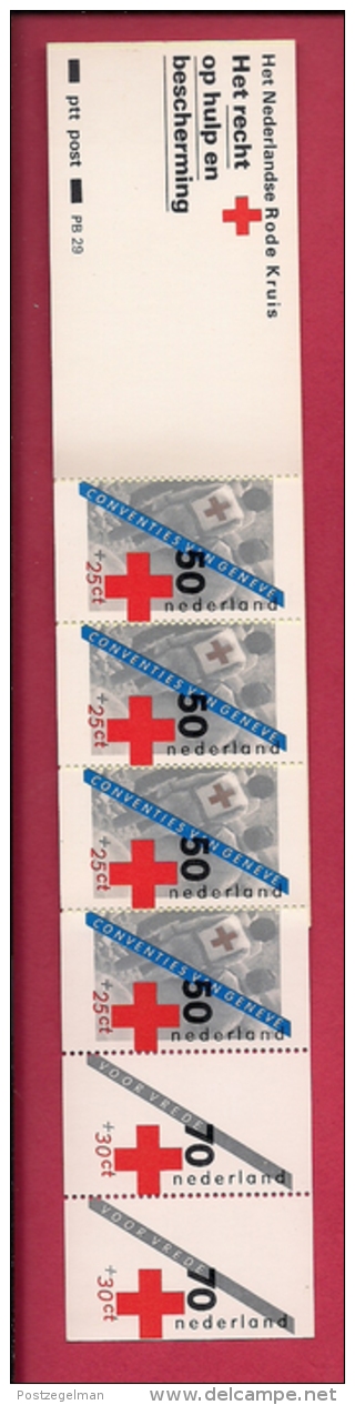 NEDERLAND, 1982, MNH Stamps/booklet , Red Cross,  NVPH Nr. PB 29, F3072 - Booklets & Coils