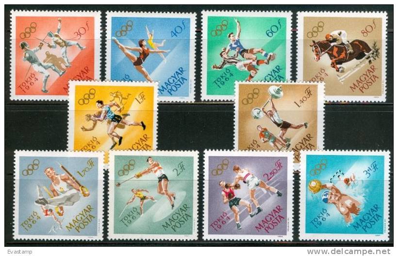 HUNGARY - 1964.Summer Olympics,Tokyo Cpl.Set MNH! - Nuevos