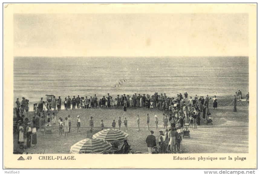 76/CPA A - Criel Plage - Education Physique Sur La Plage - Criel Sur Mer