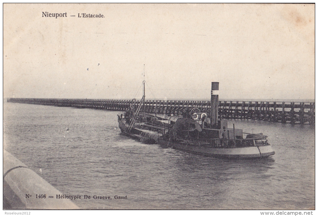 NIEUPORT-NIEUWPOORT : L'estacade - Nieuwpoort