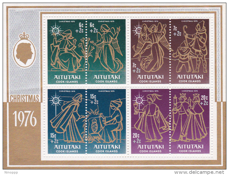 Aitutaki 1976 Christmas, Charity, Souvenir Sheet MNH - Aitutaki