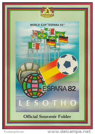 LESOTHO , 1982, Mint FDC Card, World Cup Soccer Souvenir Sheet , MI Nr. 373-384, F2562 - Lesotho (1966-...)