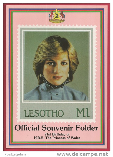 LESOTHO , 1982, Mint FDC Card, Diana Birthday, Souvenir Sheet , MI Nr. 393-396, F2566 - Lesotho (1966-...)